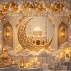 Elegant Design Ramadhan Mural Banner Durable Material Photography Background Cloth  Room Decoration