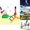 Kid-friendly Colorful Outdoor Toy Foot-powered Glowing Rocket Launcher For Fun Adventures
