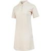 Sportswear Printed Logo Soft Solid Color Polo Dress Women Dresses Light-Red White HJ8149-104