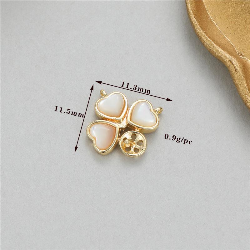 

Ювелирный набор из белого перламутра высокого класса в виде четырехлистного клевера: Кольцо, Подвеска, Серьги и DIY Аксессуары