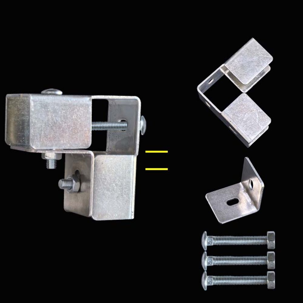 40*40mm Square Tube Connector galvanizing solderless Steel Joint Connector Fixed Pipe Clamp carbon steel Clip Fastener