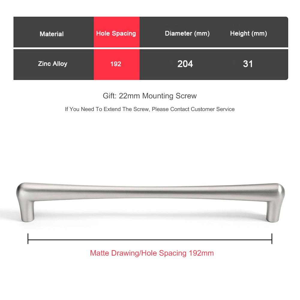 High Quality Gold/Silver Cabinet Pull Solid Smooth Furniture Handles Alloy Durable Drawer Knob for Cabinet Wardrobe Drawer