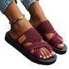 Minimal Round Head Women Flat Shoes Fashion Solid Color Clip Toe Slipper Ladies Casual Daily Beach Soft Sole Sandals