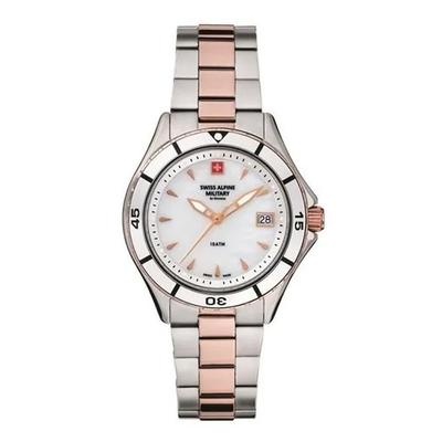 Aquatech Ladies White Mother Of Pearl Dial Quartz 7740.1153 100M Women's Watch