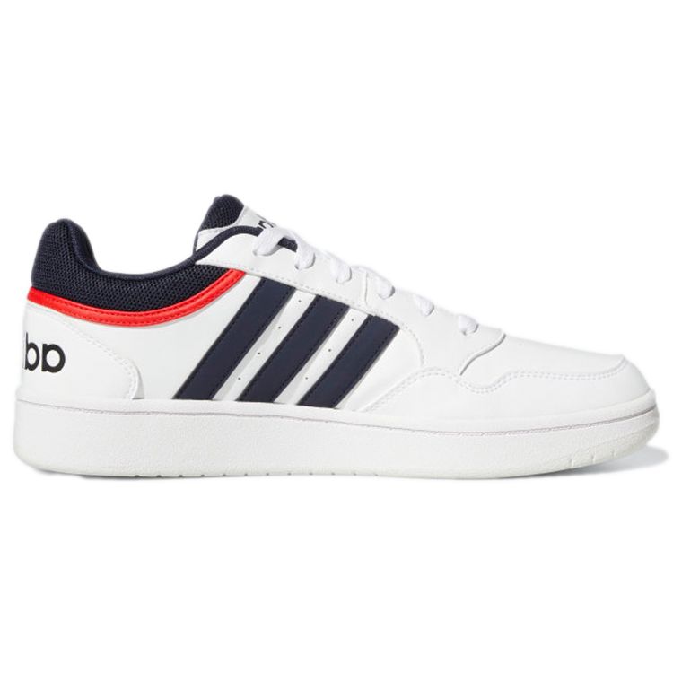 Adidas Hoops 3.0 Low White Vivid Red Men Sneakers Cloud-White Legend-Ink GY5427