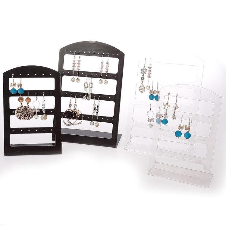 

Zhiyu 24-Pair Black Plastic Earring Display Stand Black Plastic 24 Holes