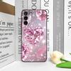Stylish Pink Heart-Shaped Crystal Phone Case for Samsung Galaxy S25 S24+ S23 Ultra S22 Plus S20 S21 FE M53 M34 5G Soft Cover Y2K