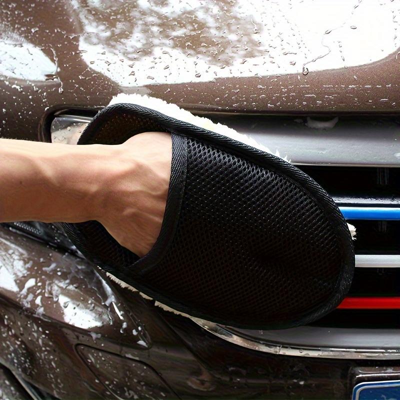 1 Piece of Household Cleaning Car Wash Gloves, Car Waxing Tools, Quick Household Cleaning and Polishing Floor Gloves