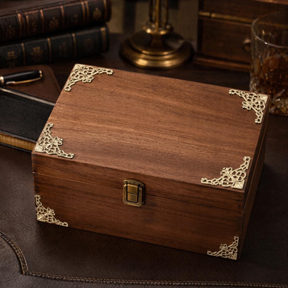100pcs Antique Brass  White Gold Retro Box Edge Guard Metal Book Album Corner Trim  Table Edge