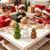 Idee Regalo di Natale Uniche Albero in Rattan Intrecciato a Mano, Ornamento da Tavolo Albero di Natale a Cono, Souvenir Rustici Minimalisti Centrotavola Festivo per Mensola