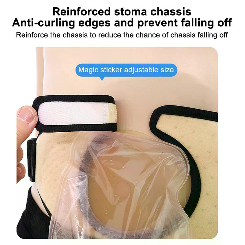 Ostomy Support Belt Pouch Cover Oxford Mesh Cloth Soft High Flexibility Breathable Ostomy Bag Cover For Men Women