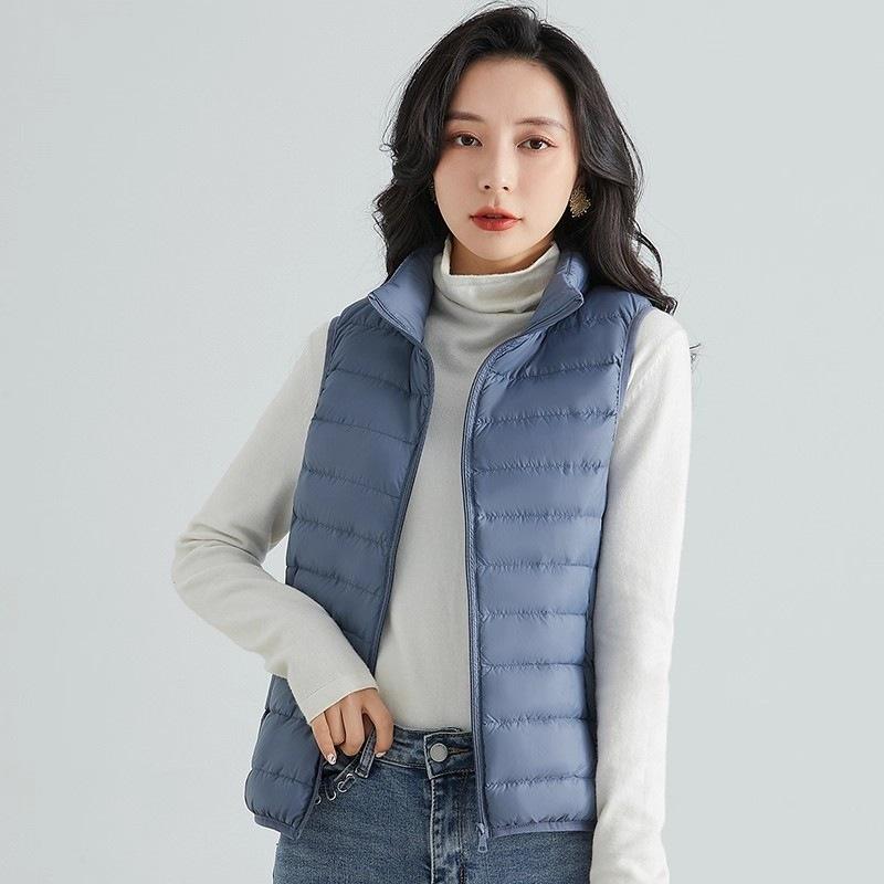 Down jacket women's vest autumn and winter new casual down vest fashion vest stand-up collar vest tide