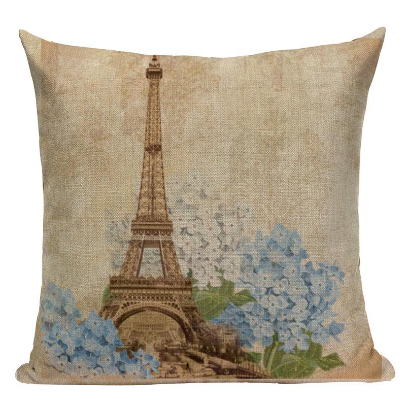 London decorative Printed Throw Pillows home cushions covers London Bridge paris  Eiffel Tower cushion Dropshipping cushion