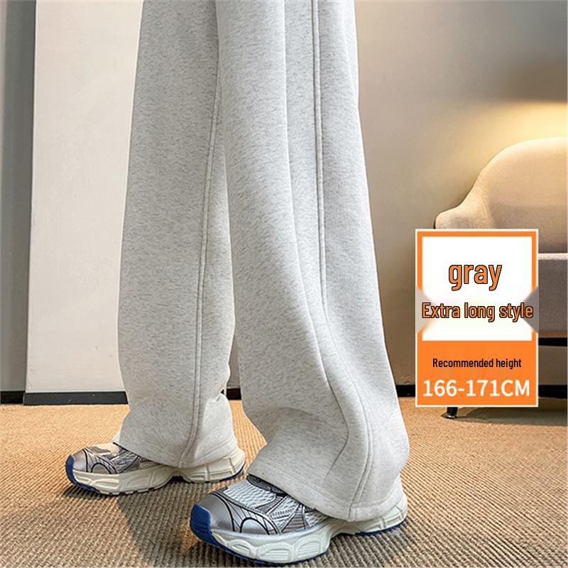 

Женские флисовые спортивные брюки с высокой посадкой, облегающего кроя, с широкими штанинами - Осень/Зима 2024 3XL (150-165 catties)