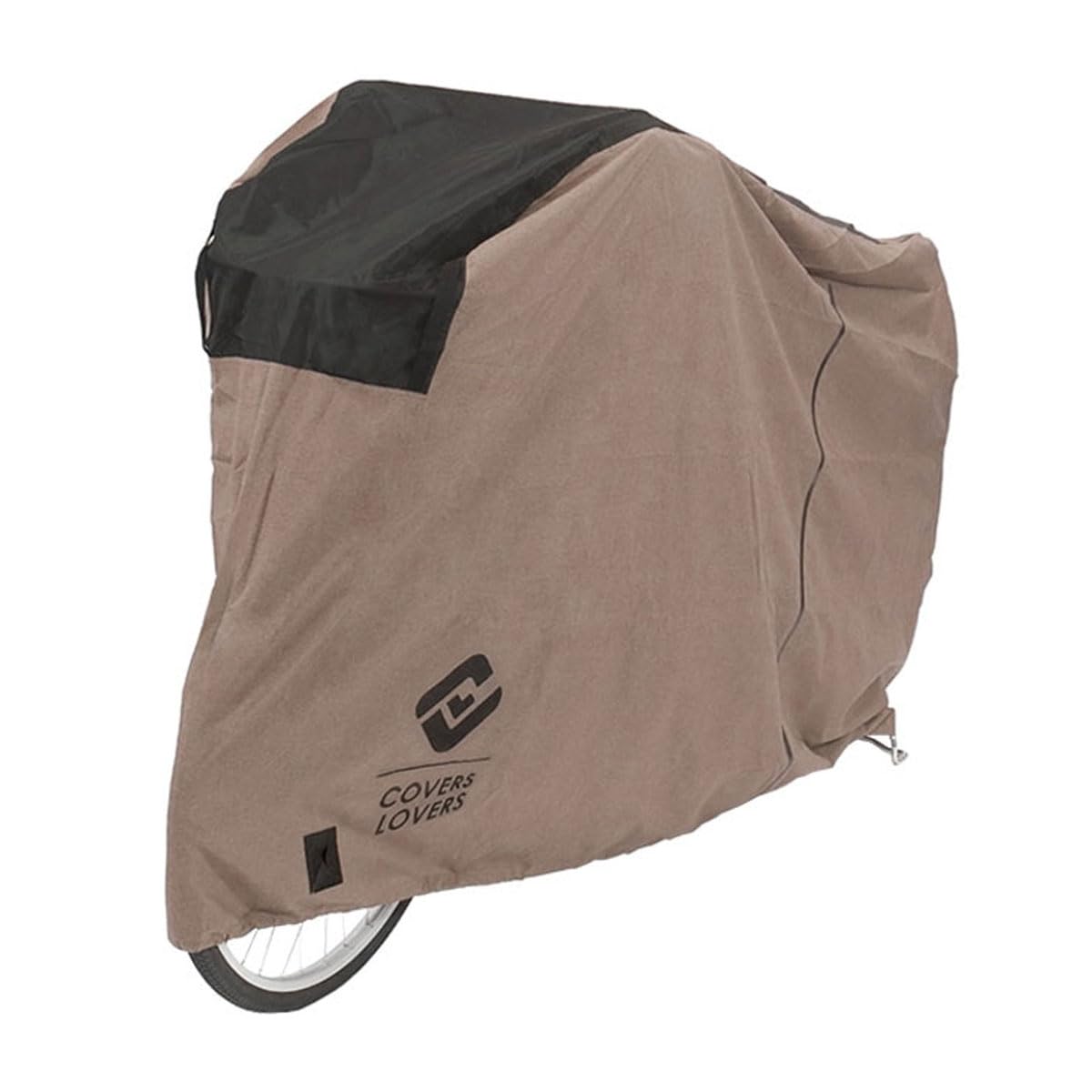 

COVERS LOVERS Bicycle Cover for Assisted Rear Body Cover Heather Beige Baskets, Assist,