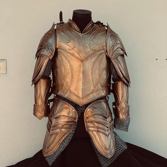 Medieval Elven Cuirass Armor Larp Elven Costume Medieval wearable LOTR Half Body Armor suit Battel Ready LOTR Armor Best Gift