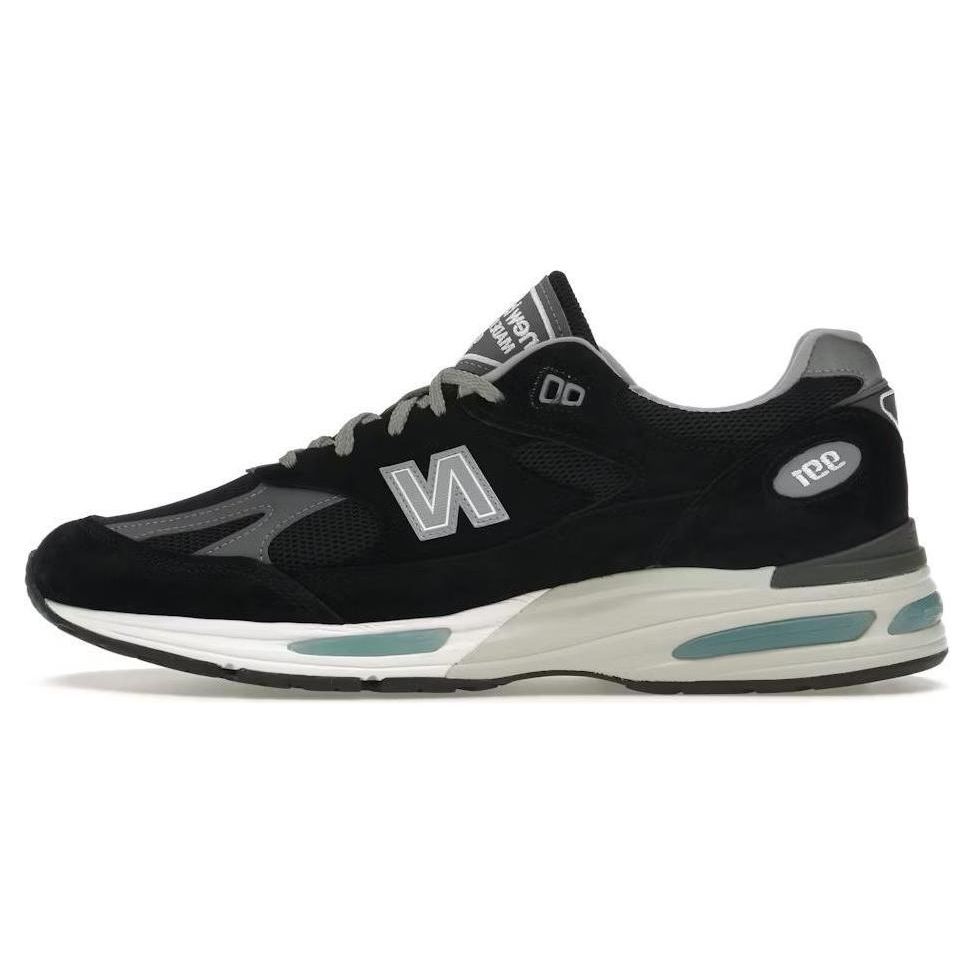 New Balance 991v2 Сделано в Англии Черные унисекс кроссовки Серые U991BK2 38