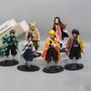 Anime Demon Slayer Kimetsu No Yaiba Figure Kamado Tanjirou Action Figure Agatsuma Zenitsu Nezuko Warrior PVC Model Toys