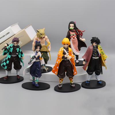 Anime Demon Slayer Kimetsu no Yaiba Figur Kamado Tanjirou Actionfigur Agatsuma Zenitsu Nezuko Krieger PVC Modell Spielzeug