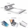Portable Laptop Cooler Stand Humanized Design for 11-15inch Tablet Silver