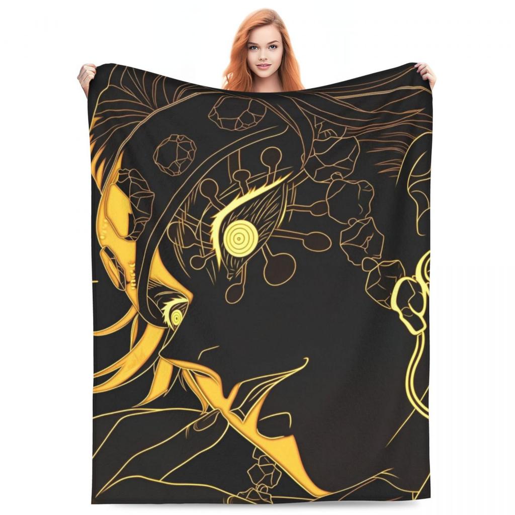 Zvukový pilíř Tengen Uzui Flanelová deka Anime Demon Slayer Vlastní přehoz na postel pohovku gauč 150*125cm Přikrývka