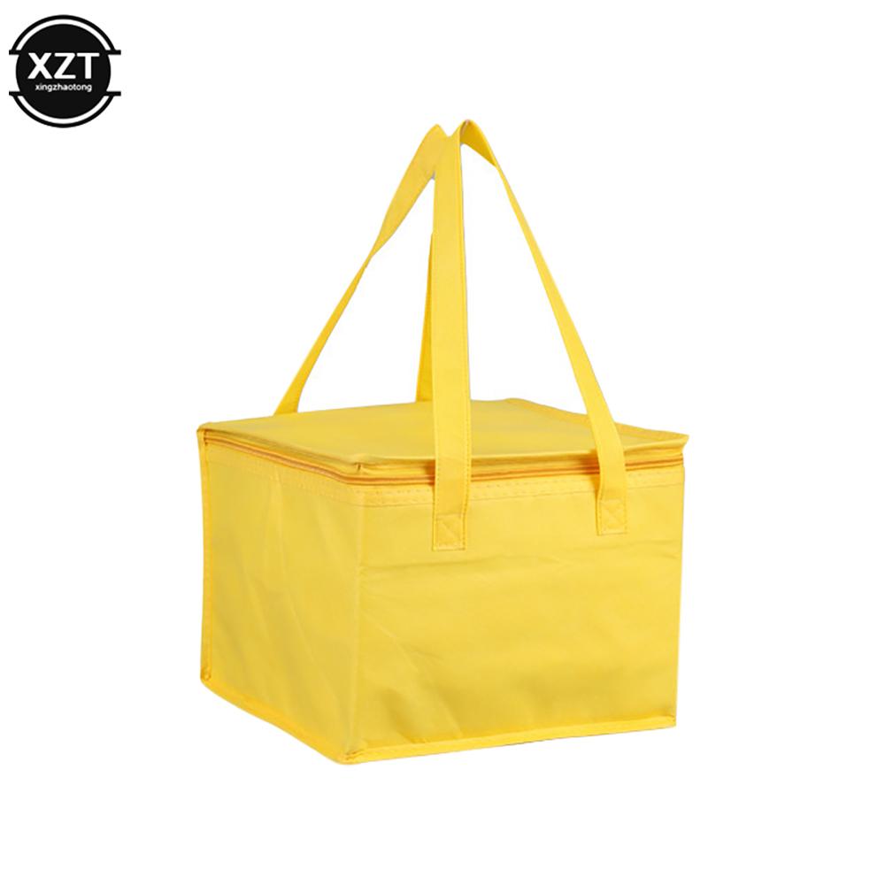 Nuova Borsa Termica Frigo Isolante Fresca Pranzo Cibi Bevande Scatole Conservazione Bevande Grandi Quadrate Borse Refrigerate Zip Picnic Carta Stagnola Borsa Cibo