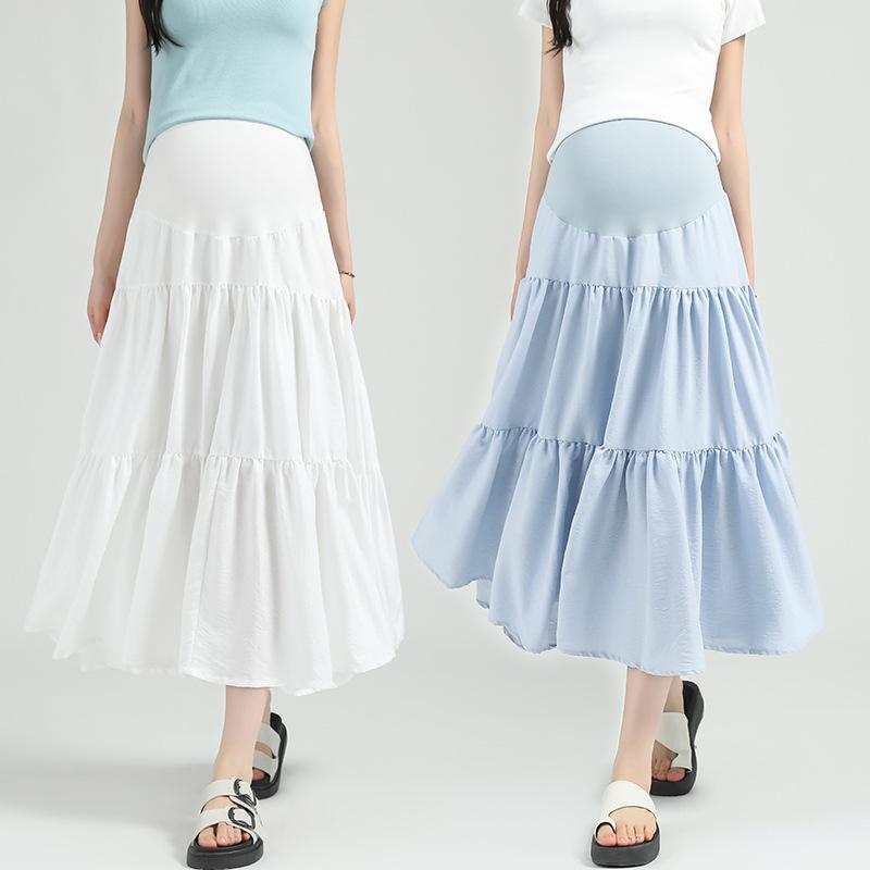 Maternity Summer Half-Skirt 2026: Loose, Slimming, Mid-Length with Large Hem L