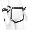 VaHppy Chastity Pants + Handcuffs Removable PU Adjustable Length Unisex Anal Sex SM BDSM Bondage Sex Toys Couples Adult Products