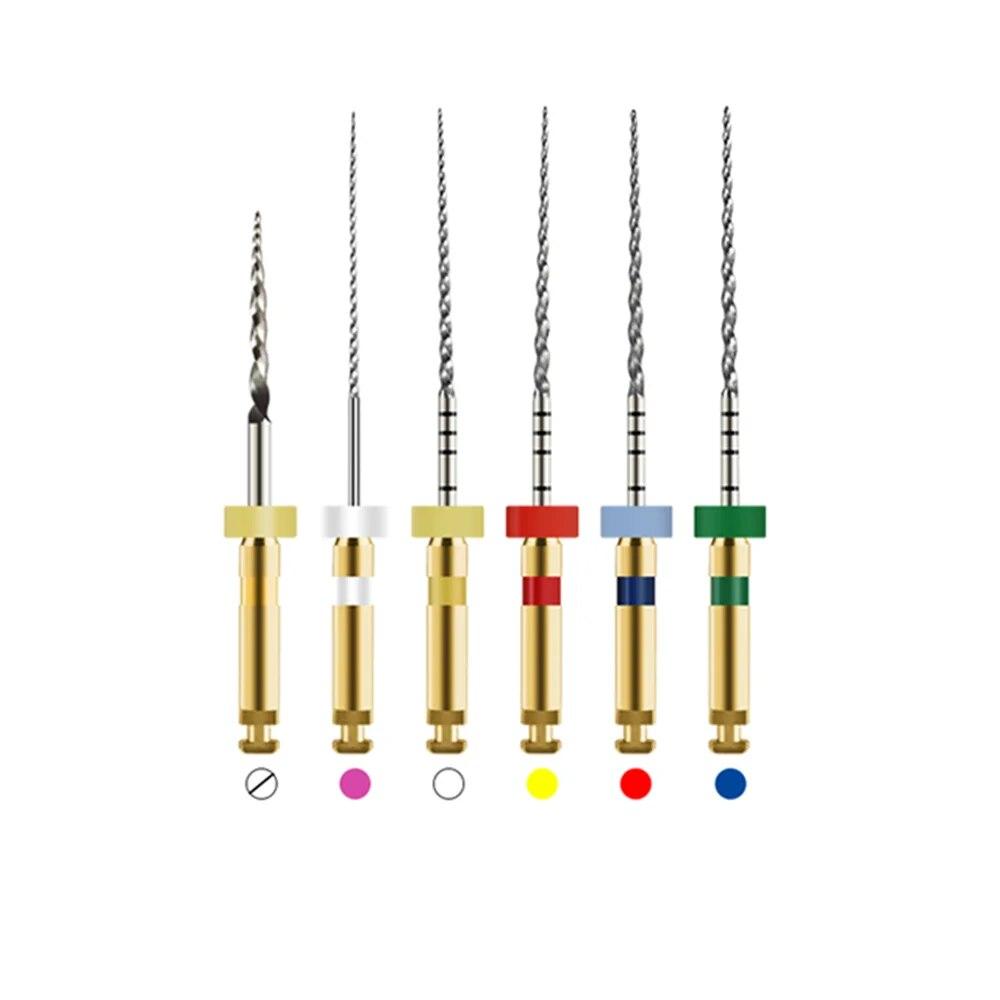 Zubní pilník Kužel kořenového kanálku Endodontický pilník Zlatý rotační pilník aktivovaný teplem Flexibilní materiály pro zubaře SOCO