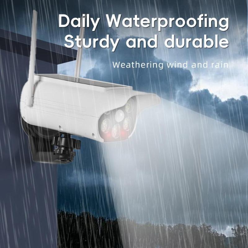 Magnetic Solar Motion Sensor Light Outdoor, 3 Modes Type-C Charging Security Lamp with Dummy Camera & Adjustable Angle