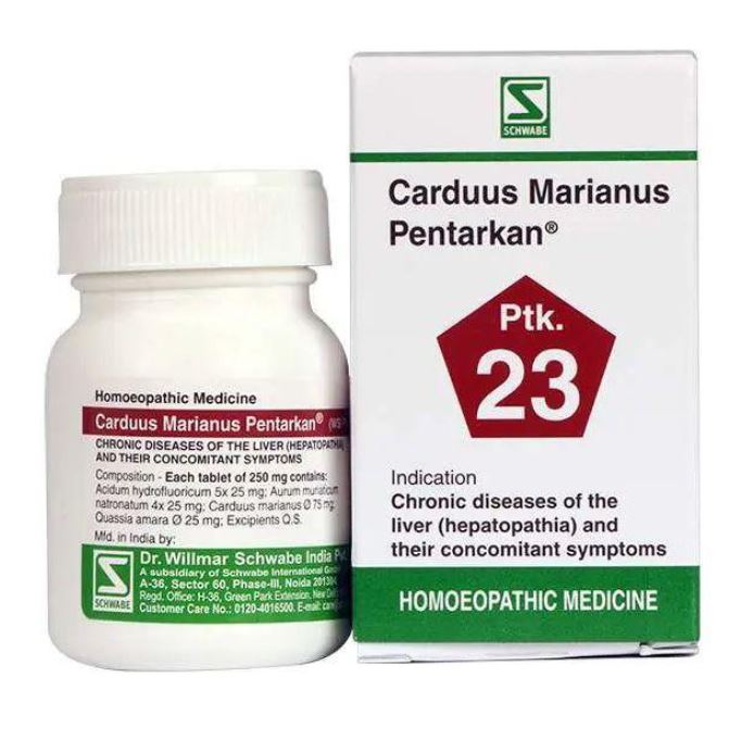 

Carduus Marianus Pentarcan (20 G, 250 Mg), Carduus Marianus Pentarkan, Schwabe