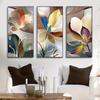 Nordic Luxury Gold Lines Posters and Prints Wall Picture Modern Abstract Flower Picture Canvas Painting for Gallery Home Decor
