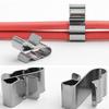 50Pcs Stainless Steel Solar Cable Clamps Solar Cable Fastener Organizers Solar Panel Wire Clamp Easy To Install