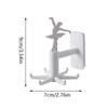 Upgraded Multi-Function Rotatable 6-Claw Hook 360 ° Seamless Punch Free Hook Jewelry Storage Hook Self Adhesive Home Hooks