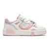 Anta Kids Fabric Comfortable Personalized Non-Slip Wear-Resistant Low-Top Skate Shoes Kids Sneaker White Pink 322438010-1