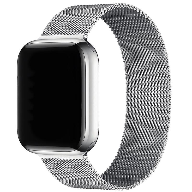 Compatibil cu Apple Watch S10 Brățară Magnetică din Oțel Milanese pentru iWatch 5-9 SE.