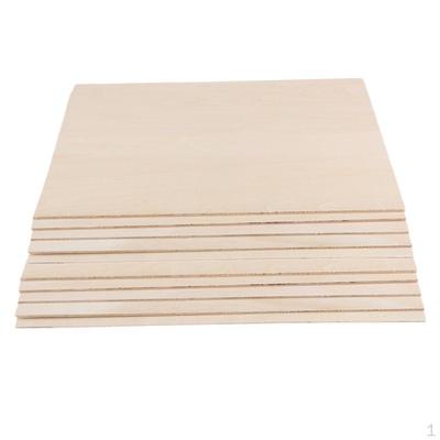20x Feuilles de Bois de Balsa Mince Non Peintes pour Projets de Bateau/Table DIY