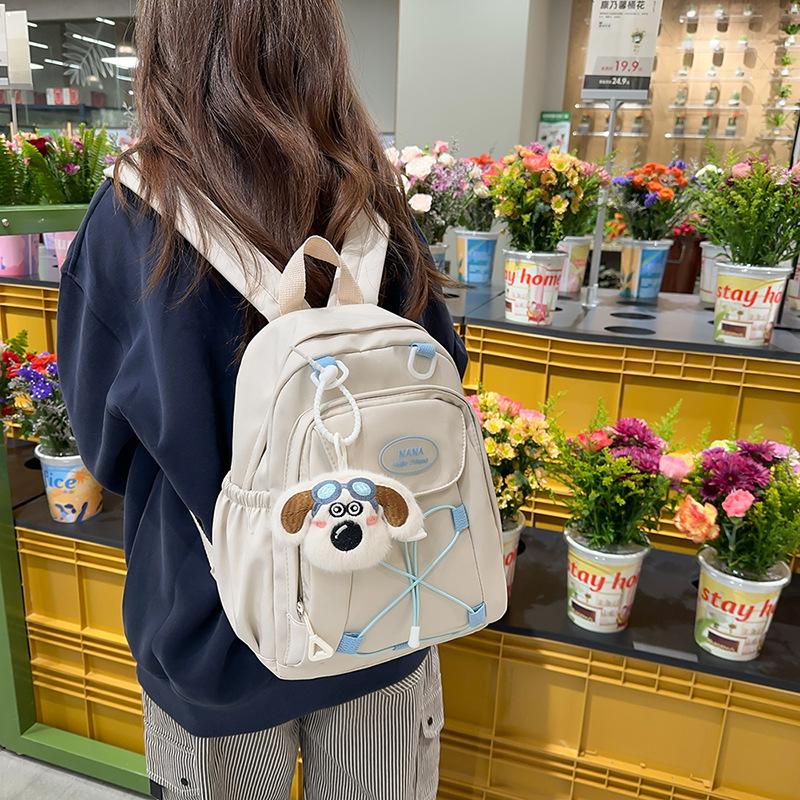 Colored Middle School Student Schoolbag Women's Campus Backpack Large Capacity Travel Backpack