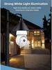 ICSEE Wireless HD Floodlight Camera with E27 Lamp Holder and Mobile Remote Monitoring