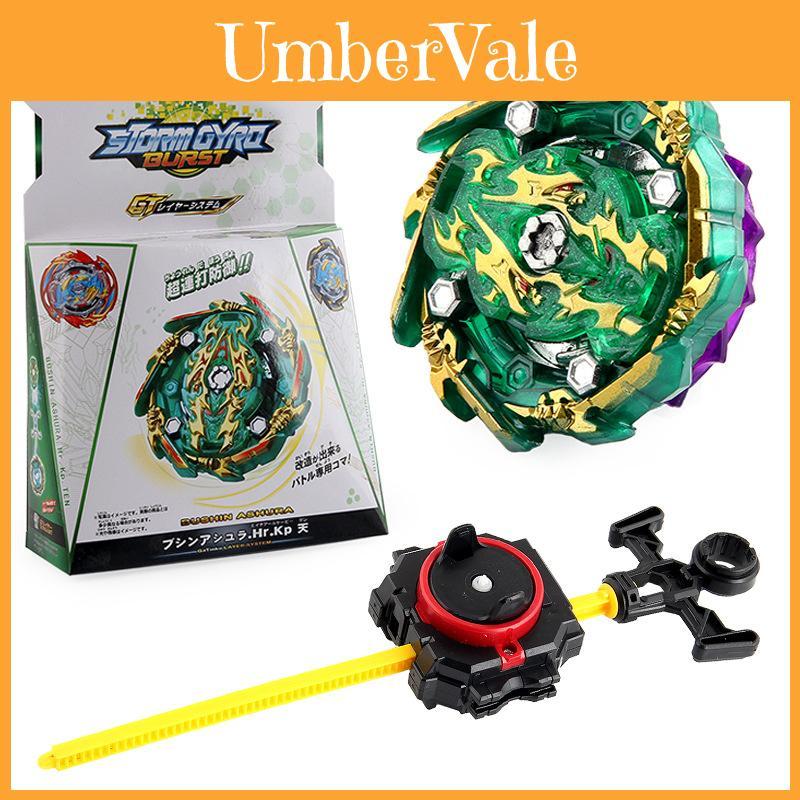 New Gt Series B-135 Shining God Of War Alloy Top Toy With Launcher And Measuring Tape
