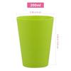 TOYMYTOY 15-Piece Set of 200ml Reusable Heat-Resistant Plastic Cups for Preschool and Kindergarten, Random Colors