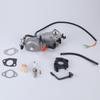 188F Generator Carburetor Assembly, Metal Service Part with Visible Mounting Openings and Hose Connections for Equipment Maintenance