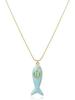 High-End Luxury Turquoise Pendant Clavicle Chain with Oil-Dripping Cat's Eye and Ocean Style Design for Women
