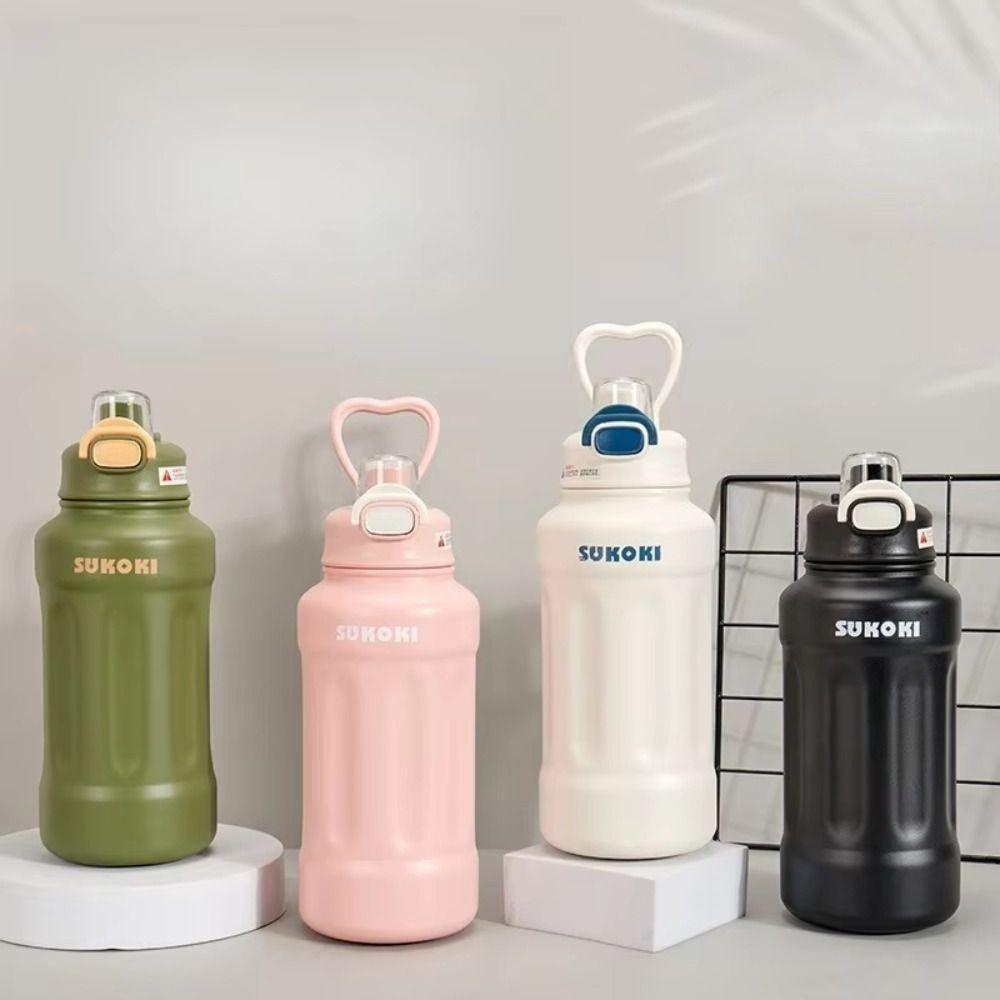 800ml Sports Fitness Kettle Large Capacity Sports Drinking Cup Vacuum Flask Thermos Cup  Travel