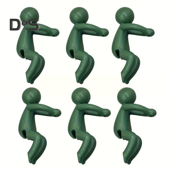 

6 шт. держатель для размножения растений стебли ростки побеги ветки держатель для черенков растений фиксирующий зажим комнатная и уличная садовая станция для размножения растений 6pcs темно-зеленого