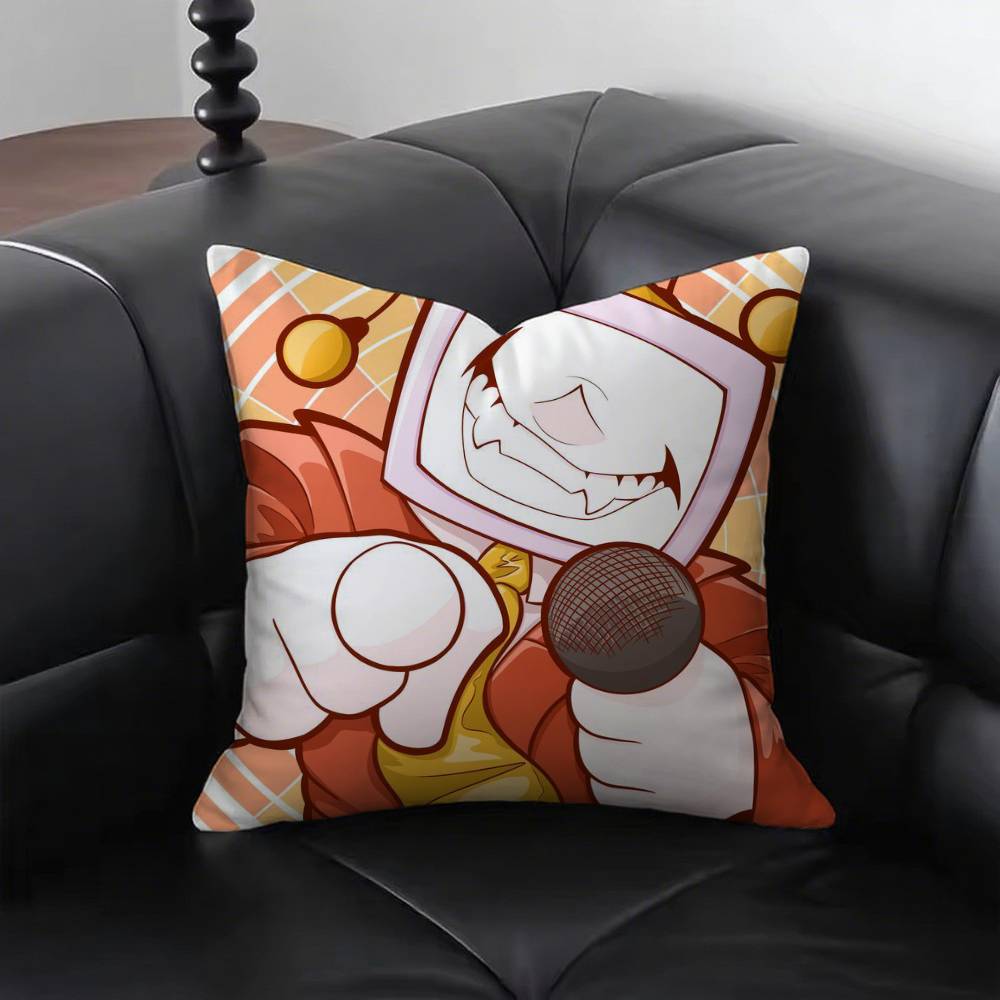 Cartoon Game Deltarune Tenna Meme Pillow Case Fashion Square Pillowcase Bedroom Sofa Room Ins Decoration Leisure