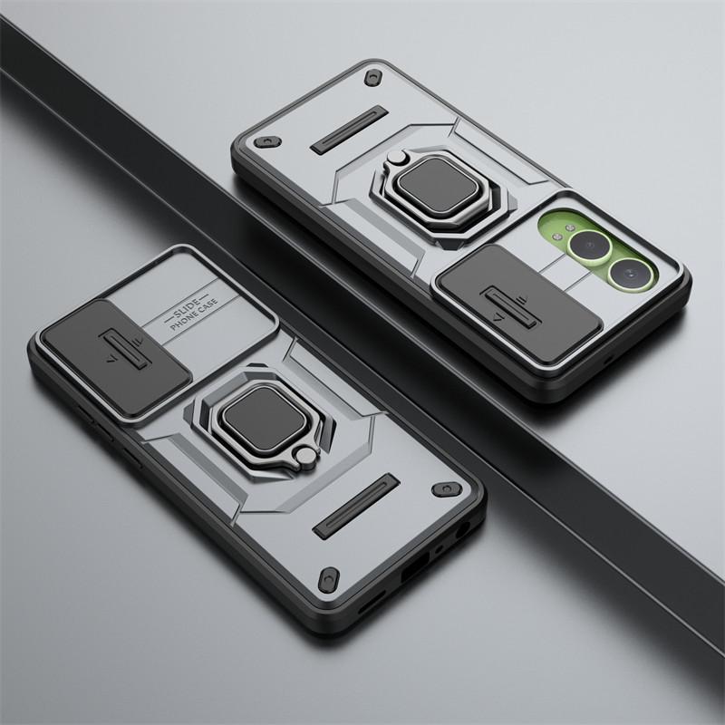 For OnePlus Nord CE4 Lite Case Slide Camera Len Phone Cases OnePlus Nord CE4 Lite 5G Cover Shockproof Armor PC + TPU Back Cover