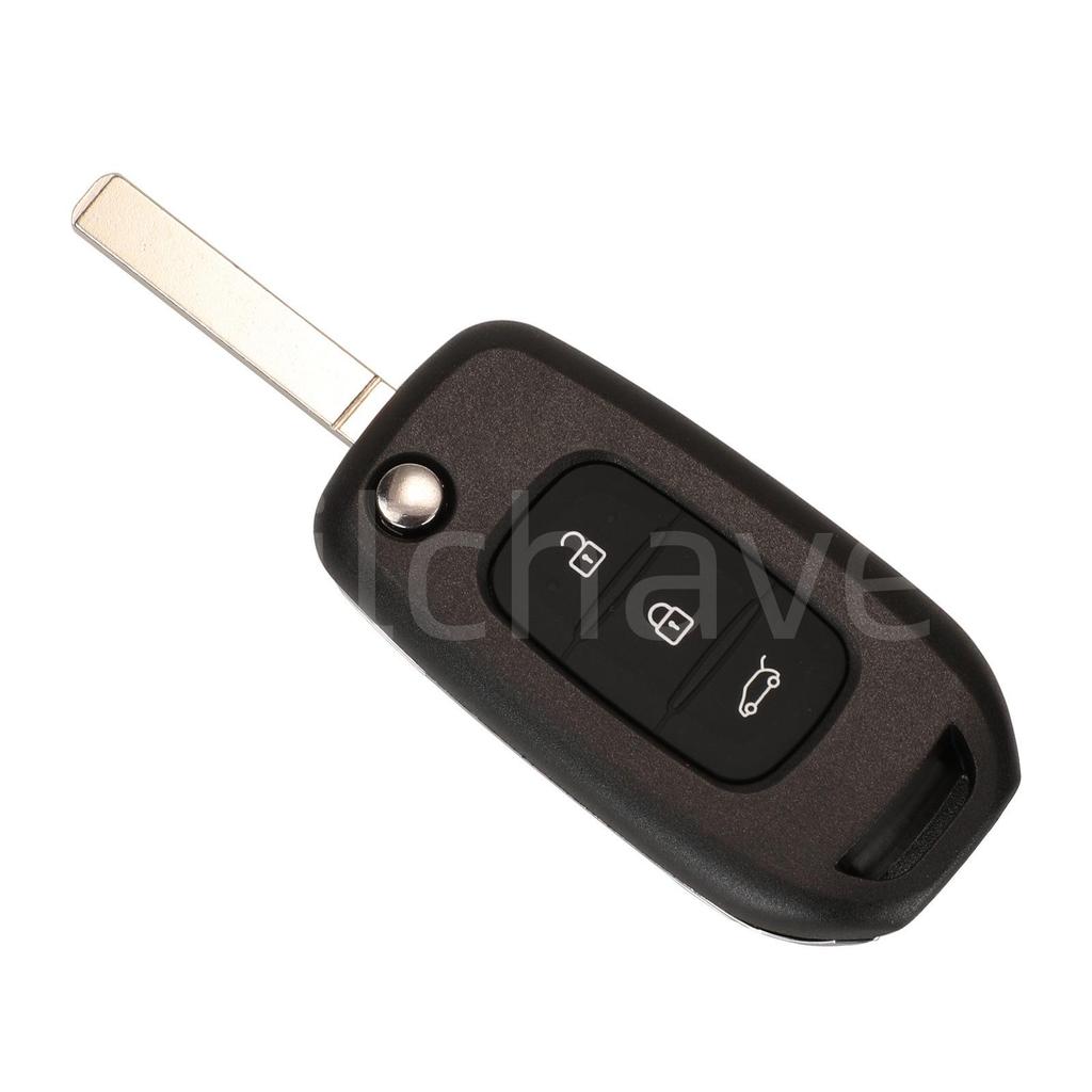 CWTWB1G767: Compatible 3-button Renault Car Remote, 433MHz Frequency, 4A Chip.