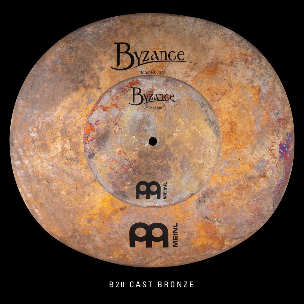 MEINL Cymbals Byzance Vintage Series Stack Cymbals Smack Stack Pack B86VSMA 8"+16" Add-On []