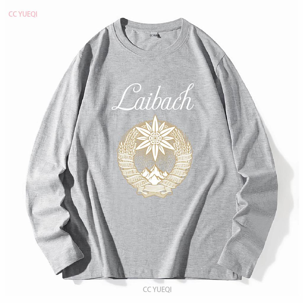 LAIBACH THE SOUND OF MUSIC NUOVA T-SHIRT ROSSA manica lunga o corta vintage Lavata abbigliamento firmato moda Unisex Comoda